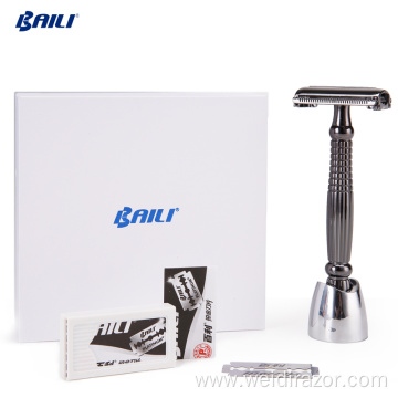 Double Edge Safety Razor Long Handle Shaver For Man